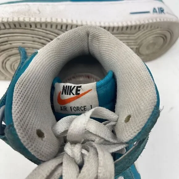 Nike Air Force Men's Mid 07 Lace-Up Tropical Teal High Top Sneakers Size 12